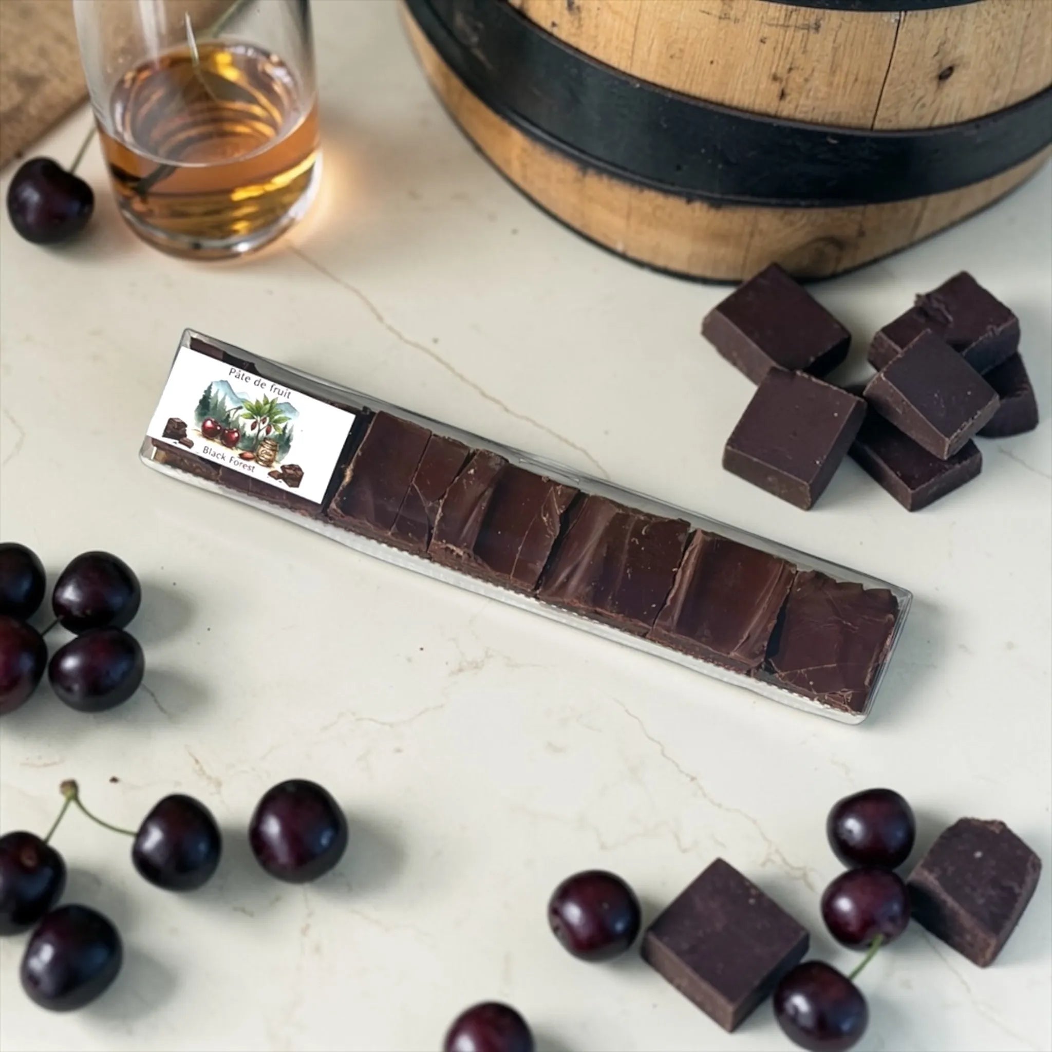 Pâte de fruits "Black Forest"