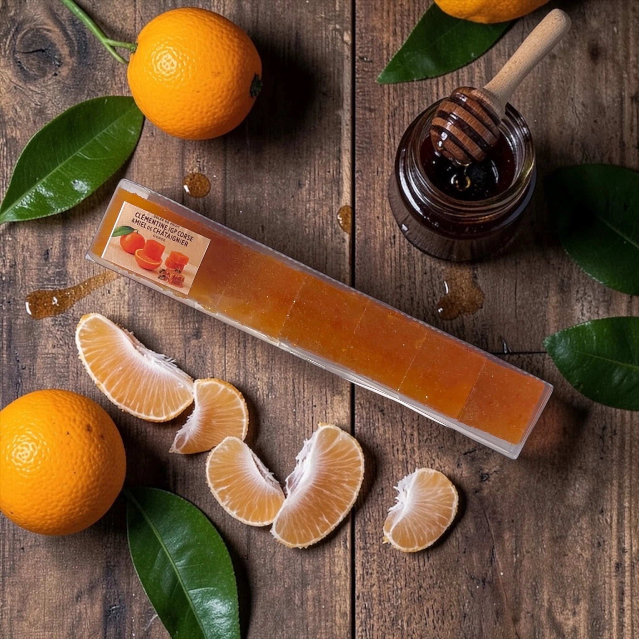 Gelée de fruit à la clémentine IGP Corse & miel de châtaignier corse